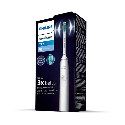 Philips 3100 series HX3671/13 Cepillo dental eléctrico sónico - Blanco