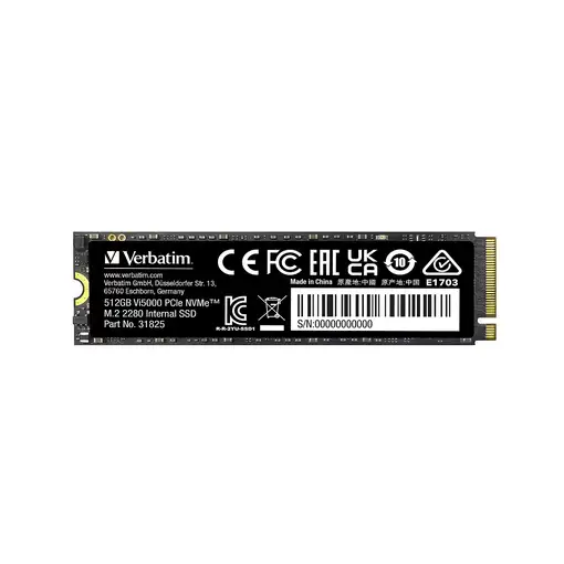 Verbatim Vi5000 512 GB M.2 PCI Express 4.0 NVMe 3D NAND