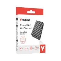 Verbatim Store 'n' Go Mini Diamond 1 TB USB Tipo C 3.2 Gen 2 (3.1 Gen 2) Negro