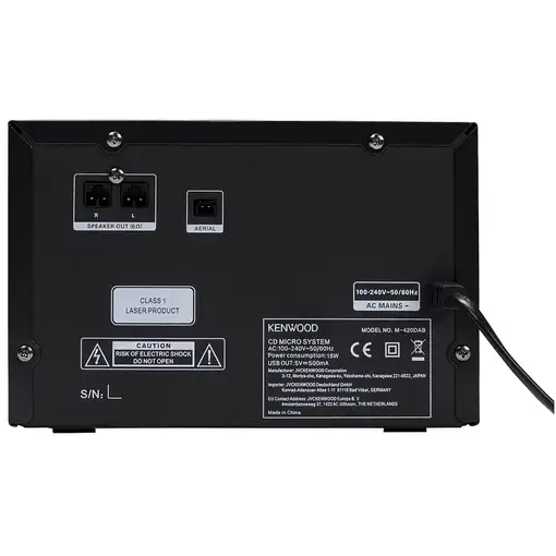 Kenwood M-420DAB sistema de audio para el hogar Microcadena de música para uso dom