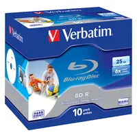 Verbatim BD-R SL 25GB 6x Printable 10 Pack Jewel Case 10 pieza(s)