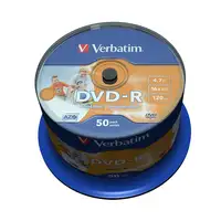Verbatim 43533 DVD en blanco 4,7 GB DVD-R 50 pieza(s)