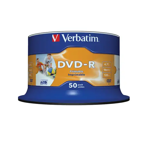 Verbatim 43533 DVD en blanco 4,7 GB DVD-R 50 pieza(s)
