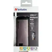 Verbatim 49142 base para portátil y replicador de puertos USB 3.2 Gen 1 (3.1 Gen 1