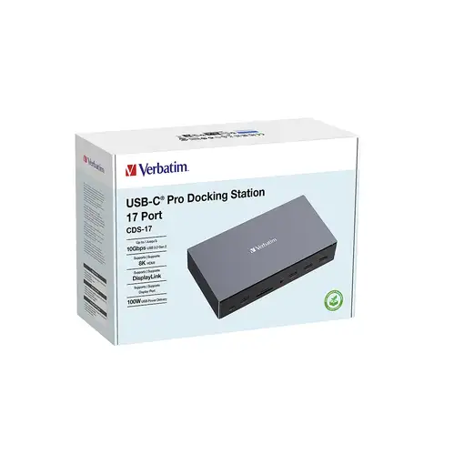 Verbatim CDS-17 Alámbrico USB 3.2 Gen 1 (3.1 Gen 1) Type-C Negro, Gris