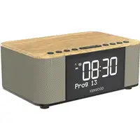 Kenwood Electronics CR-ST40DAB-M Reloj Digital Beige, Negro, Madera
