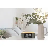 Kenwood Electronics CR-ST40DAB-M Reloj Digital Beige, Negro, Madera