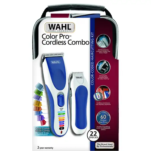 Wahl 09649-916 cortadora de pelo y maquinilla Azul, Blanco 8 Níquel-metal hidruro