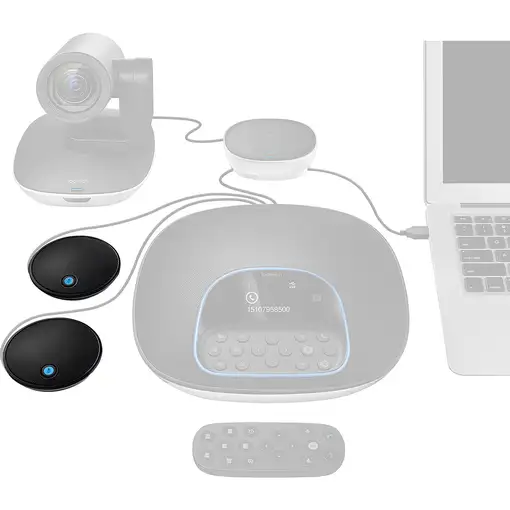 Logitech 989-000171 micrófono Negro Micrófono de superficie para mesa