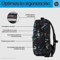 HP Mochila Campus XL con patrón de mármol