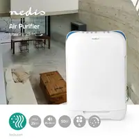 Nedis AIPU200CWT purificador de aire 25 m² 54 dB 50 W Blanco