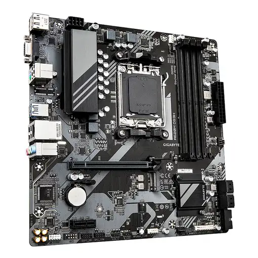 GIGABYTE A620M DS3H Placa base - Soporta CPUs AMD Ryzen 8000, VRM digital de 5+2+2