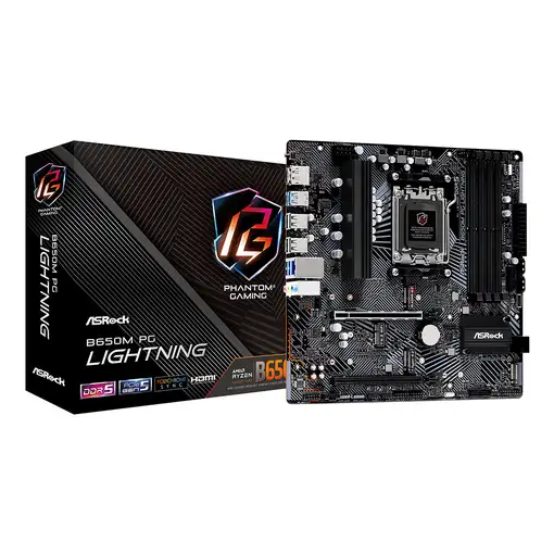 Asrock B650M PG Lightning AMD B650 Zócalo AM5 micro ATX