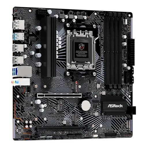 Asrock B650M PG Lightning AMD B650 Zócalo AM5 micro ATX