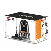Haeger VC-75B.039A aspiradora 4 L Aspiradora cilíndrica Secar 750 W Bolsa para el