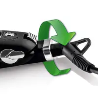 Haeger HS-45B.007A Utensilio de peinado Plancha de pelo Vapor Negro 2,5 m