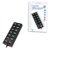 LogiLink UA0126 hub de interfaz 480 Mbit/s Negro