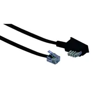 Schwaiger 6.0m RJ-11 - TAE-N 6 m Negro