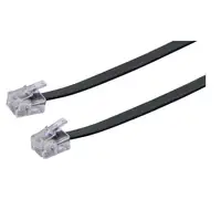 Schwaiger 6.0m RJ-11 - RJ-11 6 m Negro