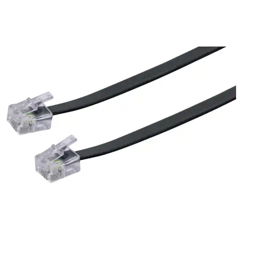 Schwaiger 6.0m RJ-11 - RJ-11 6 m Negro