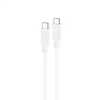Nanocable Cable USB 2.0 3A, tipo USB-C/M-USB-C/M, Blanco, 1.5 m