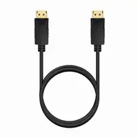 AISENS Cable DISPLAYPORT V1.2 CCS 4K@60Hz, DP/M-DP/M, Negro, 1.0m