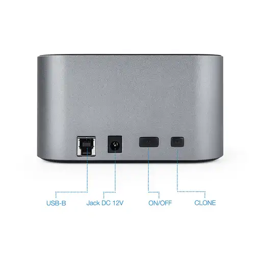 TooQ TQDS-805G base de conexión para disco duro USB 3.2 Gen 1 (3.1 Gen 1) Type-B A