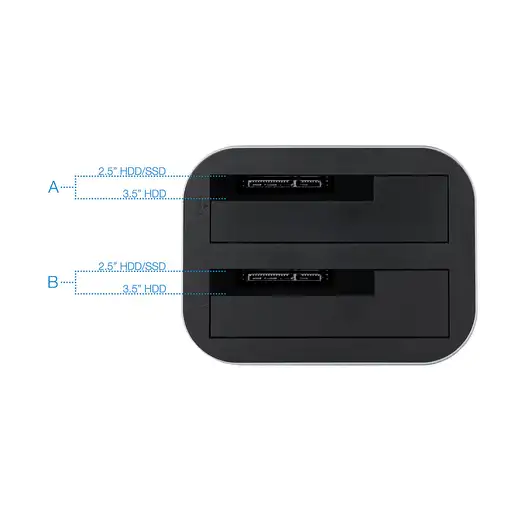 TooQ TQDS-805G base de conexión para disco duro USB 3.2 Gen 1 (3.1 Gen 1) Type-B A