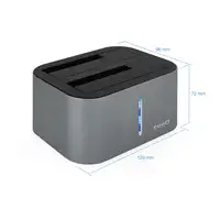 TooQ TQDS-805G base de conexión para disco duro USB 3.2 Gen 1 (3.1 Gen 1) Type-B A