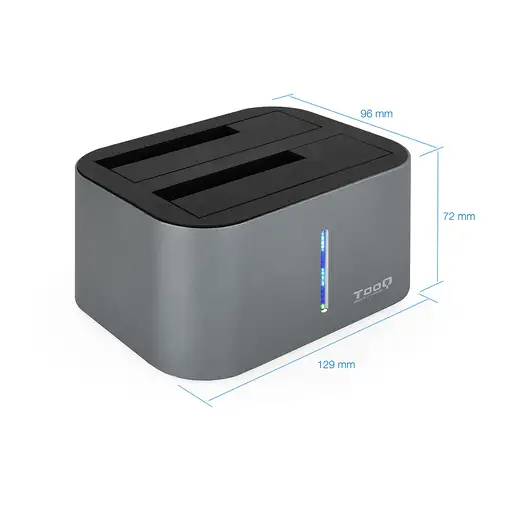 TooQ TQDS-805G base de conexión para disco duro USB 3.2 Gen 1 (3.1 Gen 1) Type-B A