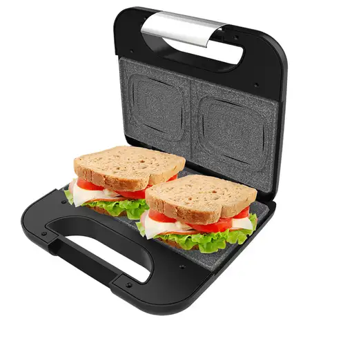 Cecotec 02953 sandwichera Negro, Acero inoxidable