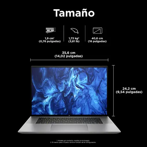HP ZBook Studio 16 G11 Intel Core Ultra 7 155H Estación de trabajo móvil 40,6 cm (